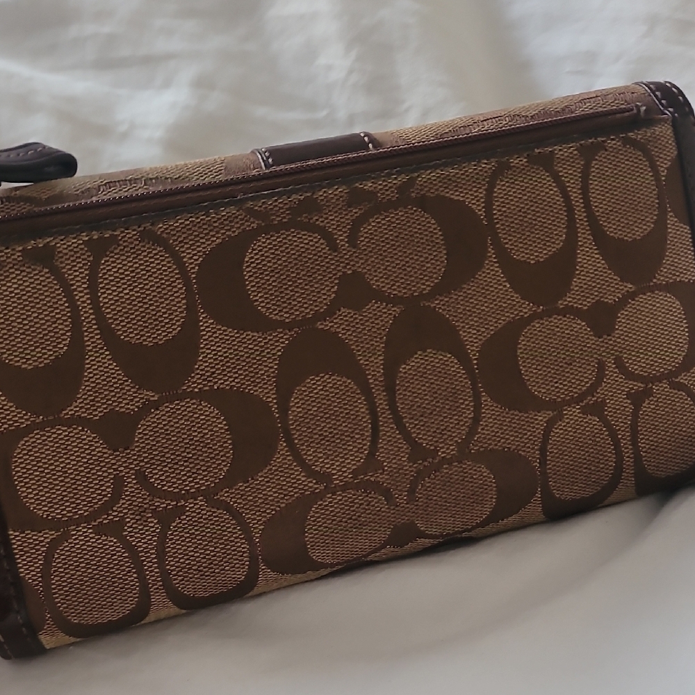 Coach Brown Patterned Wallet Set - image 8
